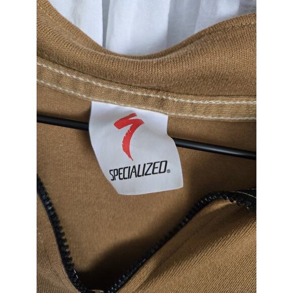 Specialized Body Geometry Mens Large Vintage Cycling Shirt Brown Embroidered - Picture 8 of 13